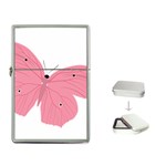 Pink Butterfly Flip Top Lighter