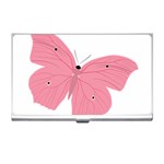 Pink Butterfly Business Card Holder