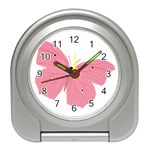 Pink Butterfly Travel Alarm Clock