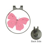 Pink Butterfly Golf Ball Marker Hat Clip