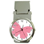 Pink Butterfly Money Clip Watch