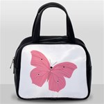 Pink Butterfly Classic Handbag (One Side)