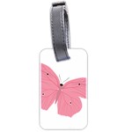 Pink Butterfly Luggage Tag (two sides)