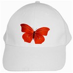 Red Butterfly White Cap