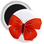 Red Butterfly 3  Magnet