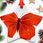 Red Butterfly Ornament (Star)