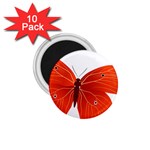 Red Butterfly 1.75  Magnet (10 pack) 