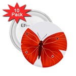 Red Butterfly 2.25  Button (10 pack)