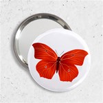 Red Butterfly 2.25  Handbag Mirror