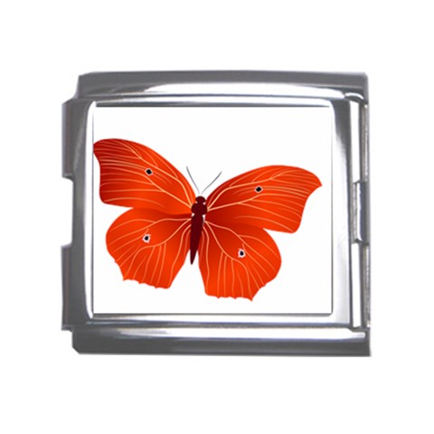 Red Butterfly Mega Link Italian Charm (18mm) from ArtsNow.com Front