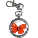 Red Butterfly Key Chain Watch