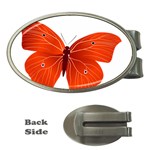 Red Butterfly Money Clip (Oval)