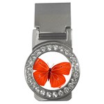 Red Butterfly Money Clip (CZ)