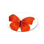 Red Butterfly Sticker (Oval)