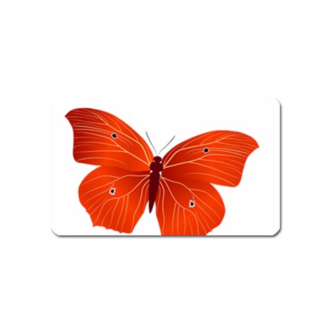 Red Butterfly Magnet (Name Card) from ArtsNow.com Front