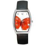 Red Butterfly Barrel Style Metal Watch