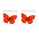 Red Butterfly Cufflinks (Square)