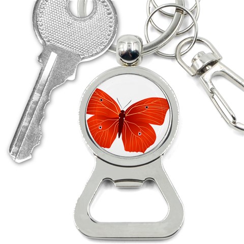 Red Butterfly Bottle Opener Key Chain from ArtsNow.com Front