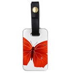 Red Butterfly Luggage Tag (one side)