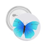 Blue Butterfly 2.25  Button