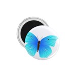 Blue Butterfly 1.75  Magnet