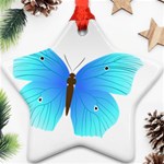 Blue Butterfly Ornament (Star)