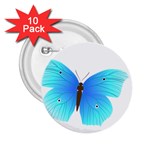 Blue Butterfly 2.25  Button (10 pack)