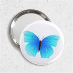 Blue Butterfly 2.25  Handbag Mirror