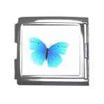 Blue Butterfly Mega Link Italian Charm (18mm)