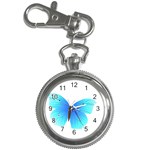 Blue Butterfly Key Chain Watch