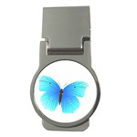 Blue Butterfly Money Clip (Round)