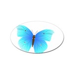 Blue Butterfly Sticker (Oval)