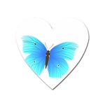 Blue Butterfly Magnet (Heart)