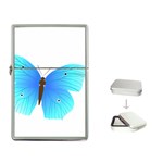 Blue Butterfly Flip Top Lighter