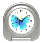 Blue Butterfly Travel Alarm Clock