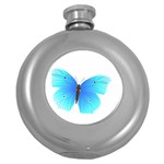 Blue Butterfly Hip Flask (5 oz)