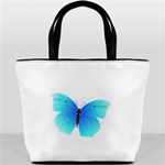 Blue Butterfly Bucket Bag