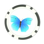 Blue Butterfly Poker Chip Card Guard (10 pack)