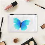 Blue Butterfly Cosmetic Bag (Small)