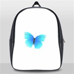 Blue Butterfly School Bag (Large)