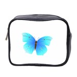 Blue Butterfly Mini Toiletries Bag (Two Sides)