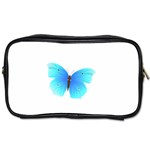 Blue Butterfly Toiletries Bag (Two Sides)