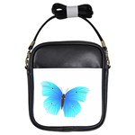 Blue Butterfly Girls Sling Bag