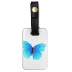 Blue Butterfly Luggage Tag (one side)