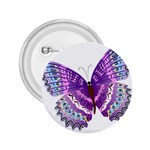 Purple Butterfly 2.25  Button