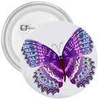 Purple Butterfly 3  Button