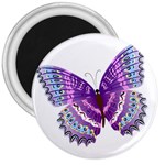 Purple Butterfly 3  Magnet