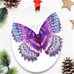 Purple Butterfly Ornament (Oval)