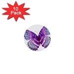 Purple Butterfly 1  Mini Button (10 pack) 