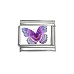 Purple Butterfly Italian Charm (9mm)